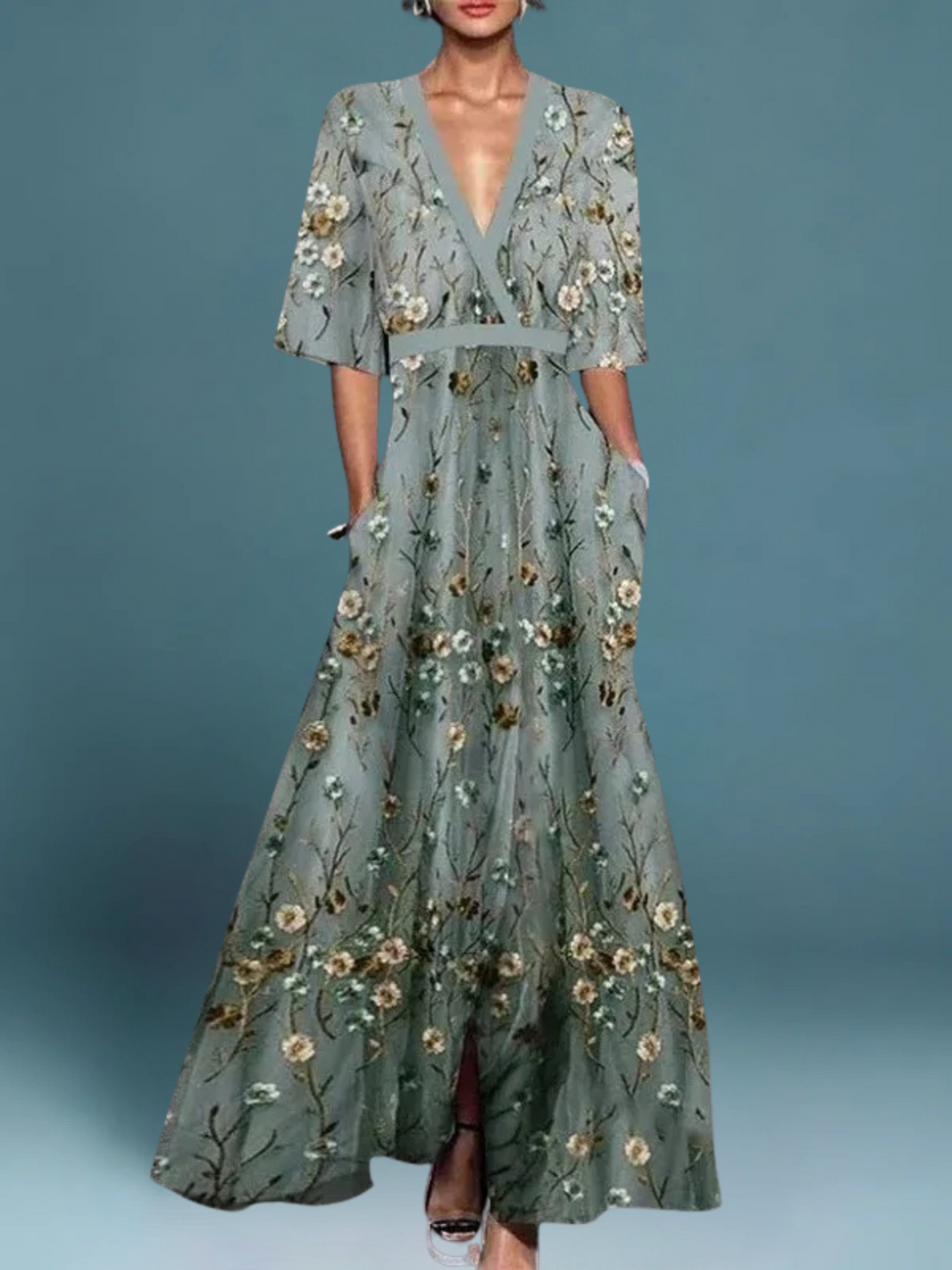 Osenda - Robe longue florale élégante