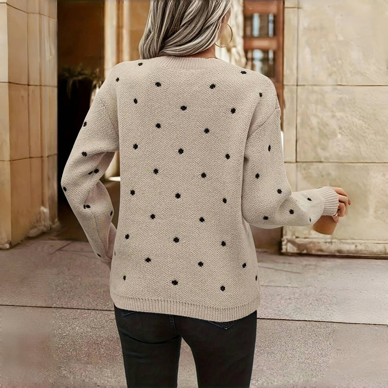 Petra | Pull à pois chic