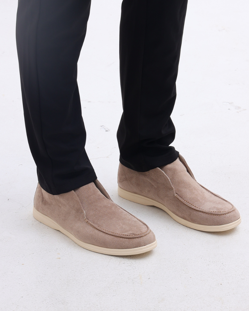 Hoge Suede Loafers