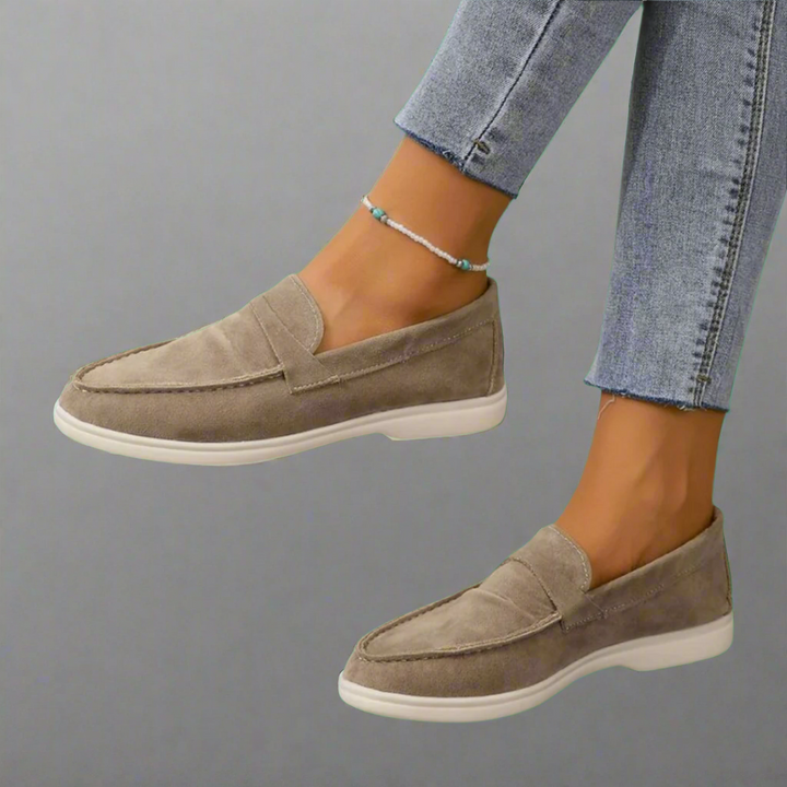 Hannah | Élégants Mocassins en Daim Artisanaux