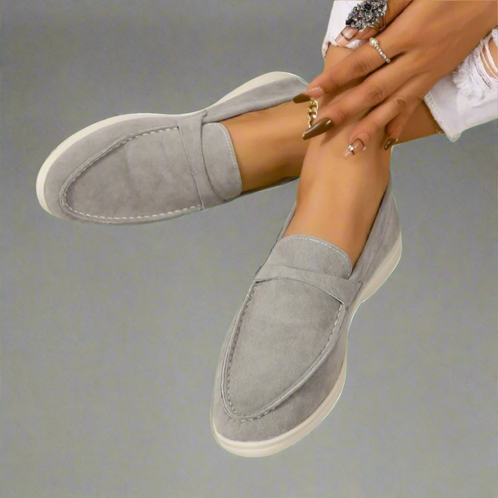 Hannah | Élégants Mocassins en Daim Artisanaux