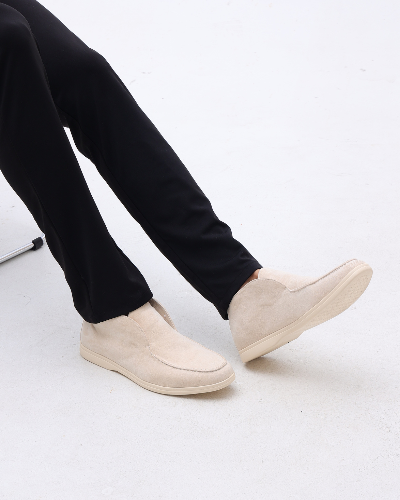 Hoge Suede Loafers