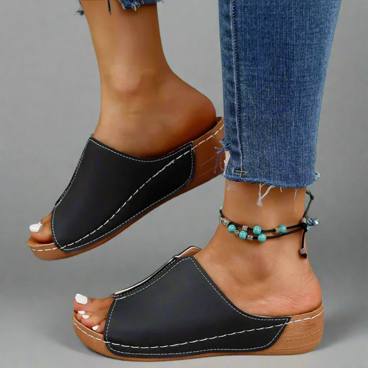 Noemi | Sandales Wedge Artisanales en Matériaux de Qualité Supérieure