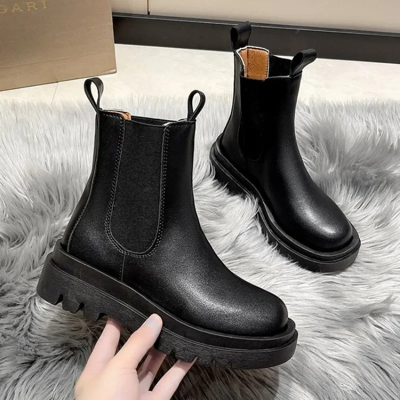 Jenny | Bottes en cuir noir