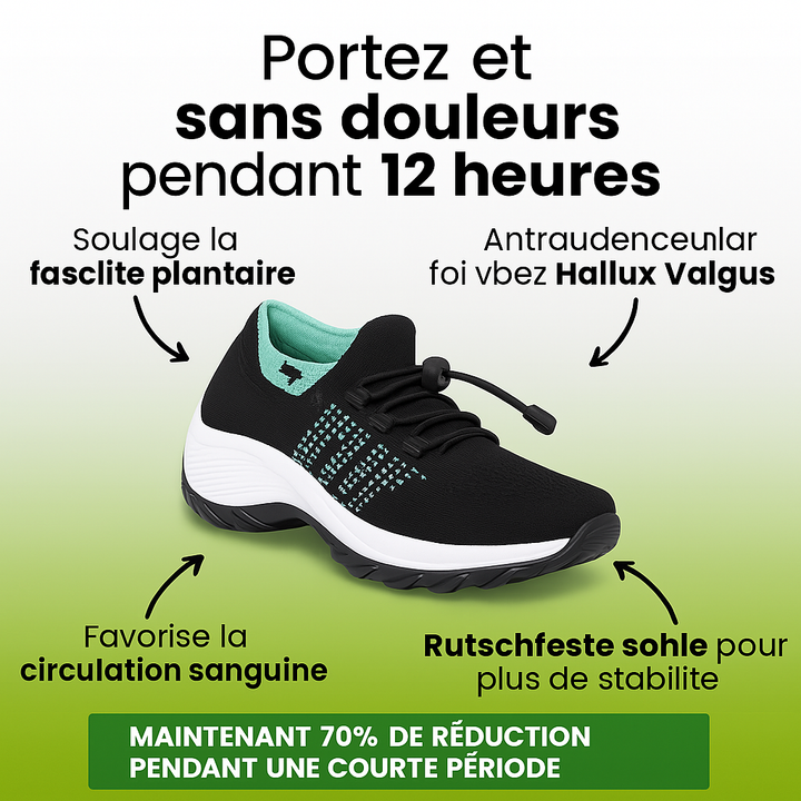 Orthofit - chaussures confortables ergonomiques soulageant la douleur pour femmes
