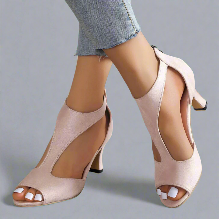 Marga | Sandales orthopédiques à talon en matériau premium