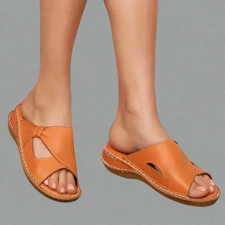Yvonne | Sandales Orthopédiques en Cuir de Qualité Supérieure