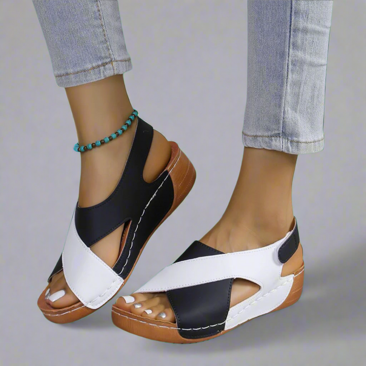 Sonnhild | Sandales Artisanales Premium en Bleu Marine