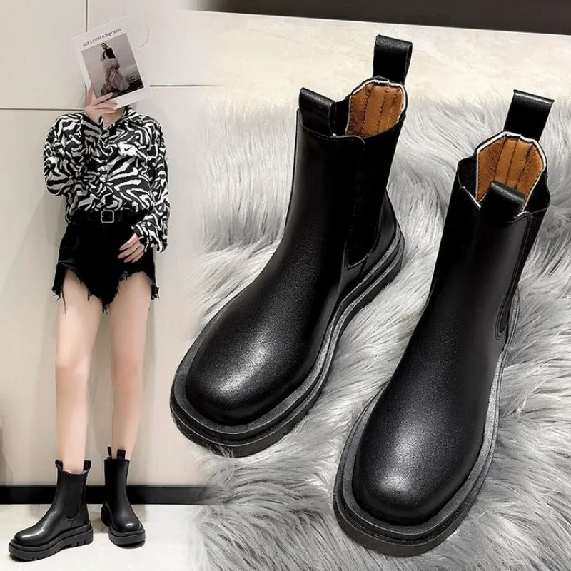 Jenny | Bottes en cuir noir