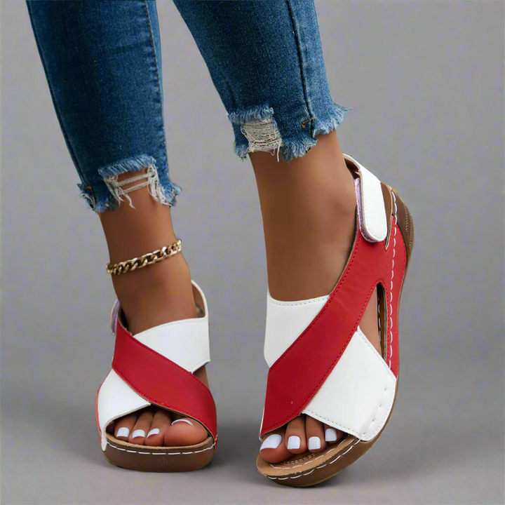 Sonnhild | Sandales Artisanales Premium en Bleu Marine