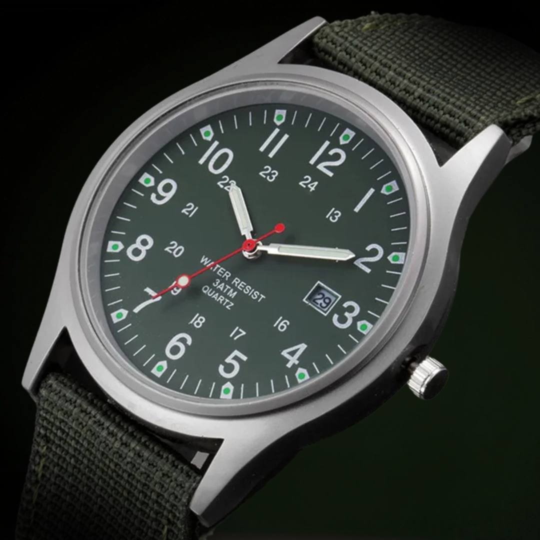 Montre-bracelet décontractée, inspirée des montres militaires