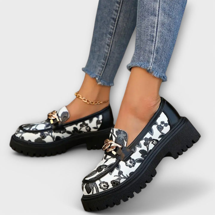 Sandra - Élégantes Mocassins Rétro