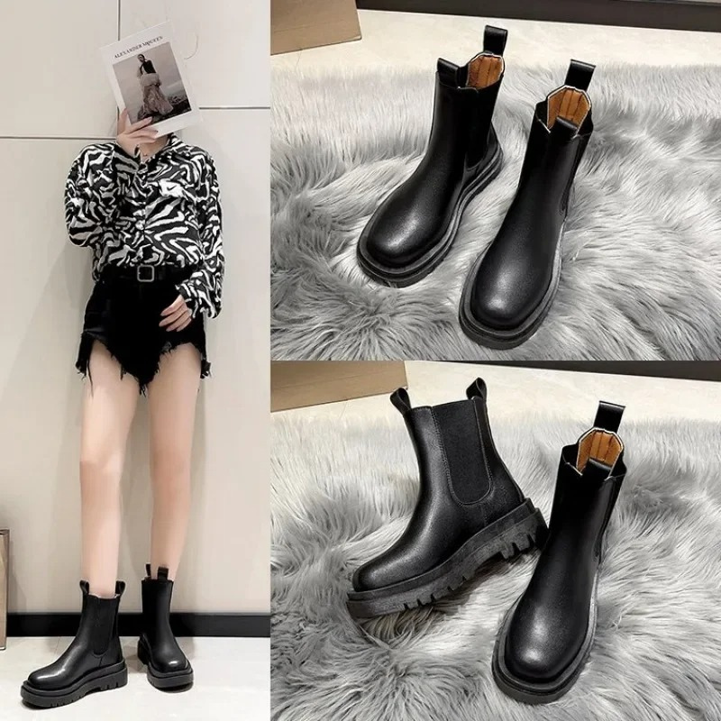 Jenny | Bottes en cuir noir