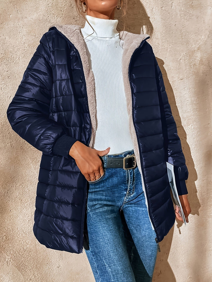 Michèle | Manteau Long Imperméable et Élégant