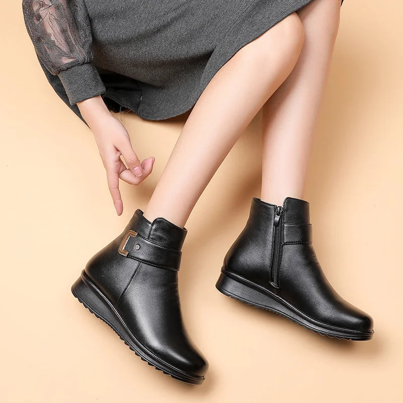 Liora | Bottes en cuir confortables