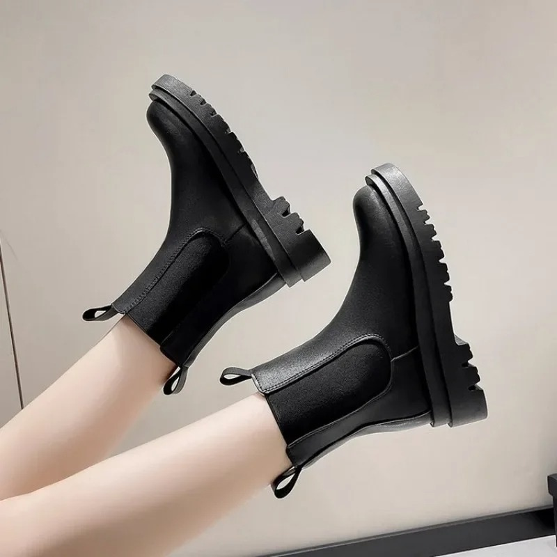 Jenny | Bottes en cuir noir