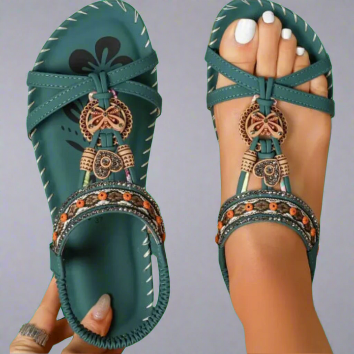 Corinna | Sandales d'été artisanales en matériau de qualité supérieure