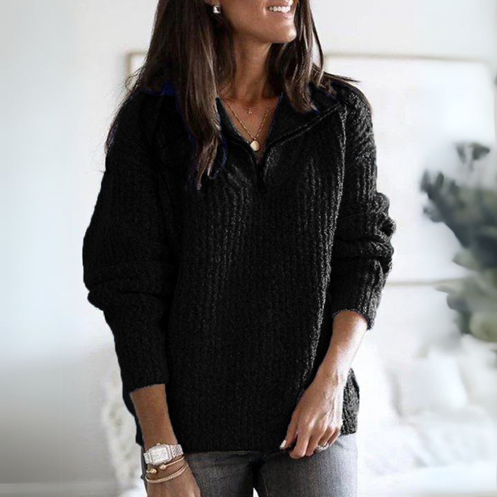 Jade | Pull Zip Demi Élégant et Polyvalent