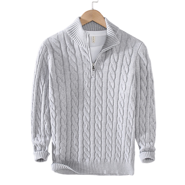 Mathieu™ - Pull en maille de luxe avec fermeture éclair