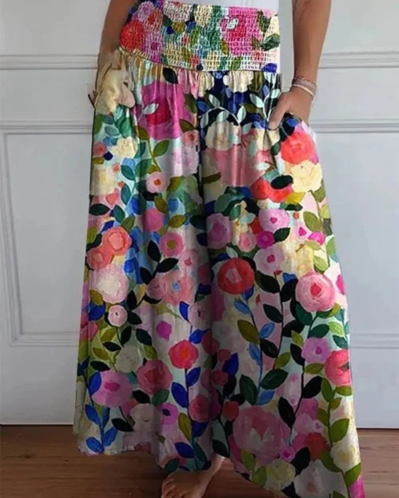 Sylvia™ - Pantalon large taille haute ultra confortable