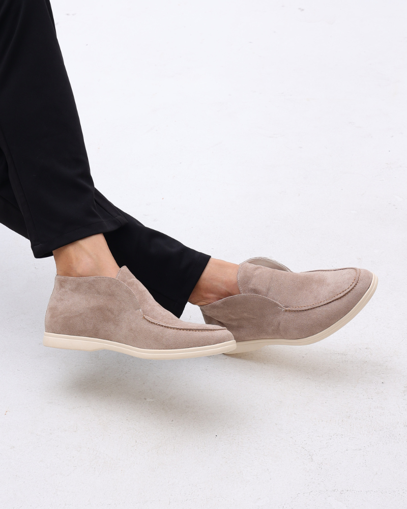 Hoge Suede Loafers