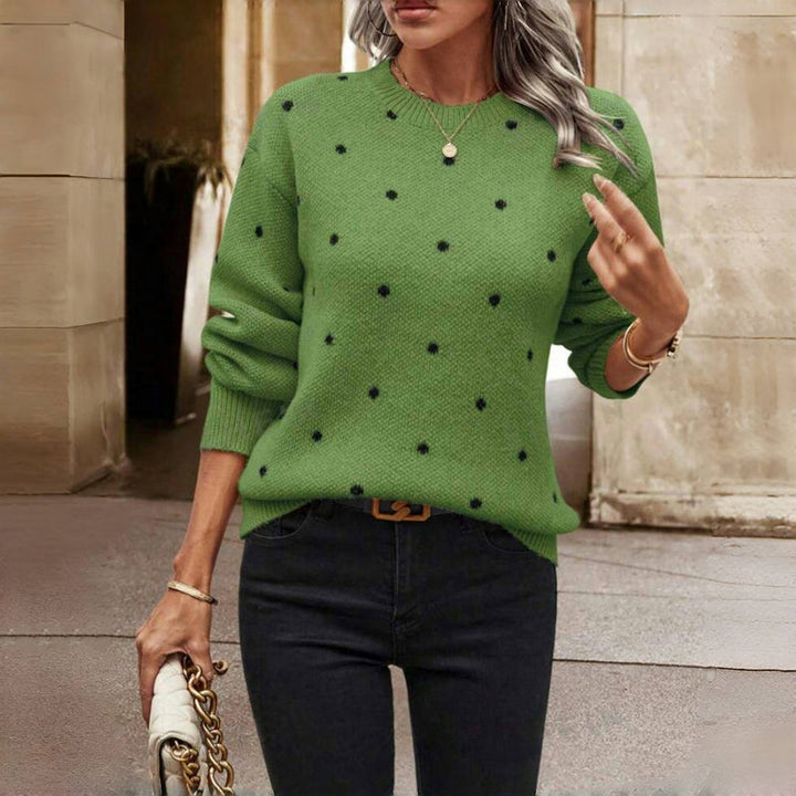 Petra | Pull à pois chic