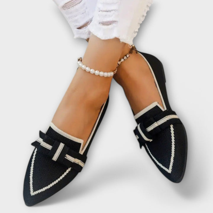 Ballerines pour femmes avec design noué