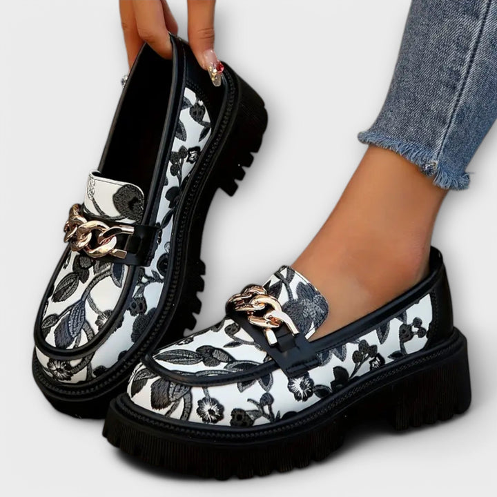 Sandra - Élégantes Mocassins Rétro