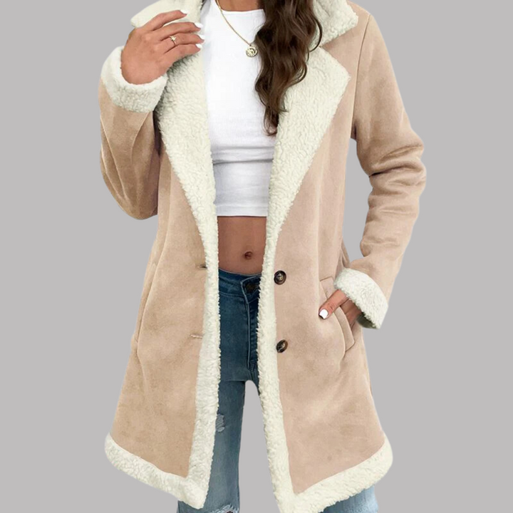 Amelia | Manteau avec doublure en sherpa