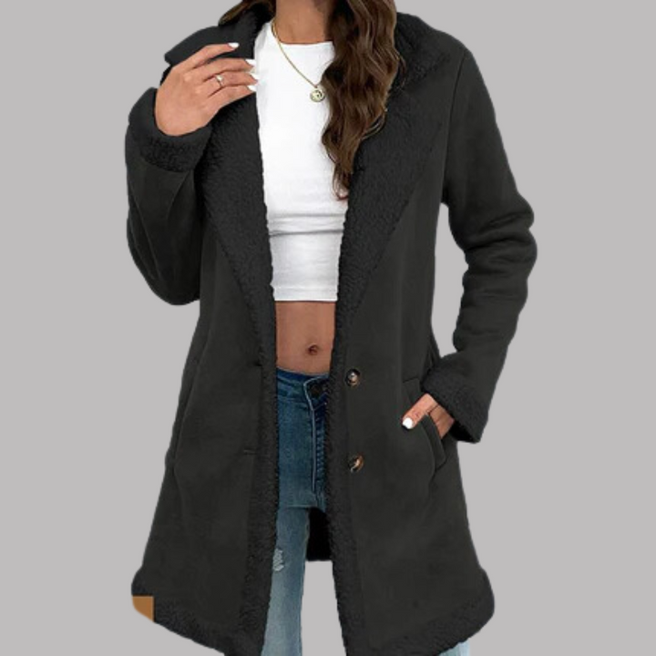 Amelia | Manteau avec doublure en sherpa