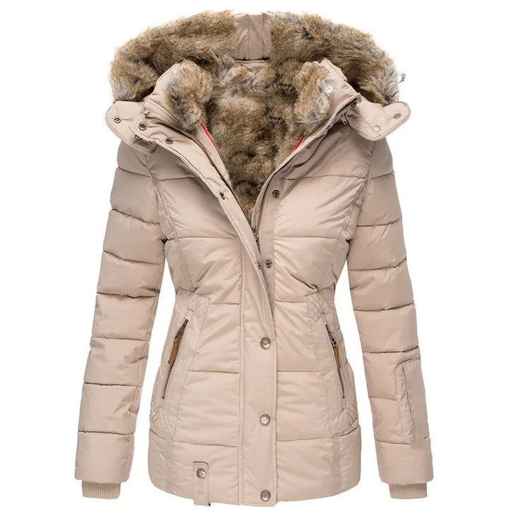 Dupont™ | Manteau d'hiver chaud avec doublure en fourrure