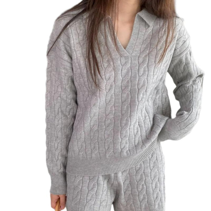 Laurent™ | Pull tricoté à col en V en laine de qualité supérieure