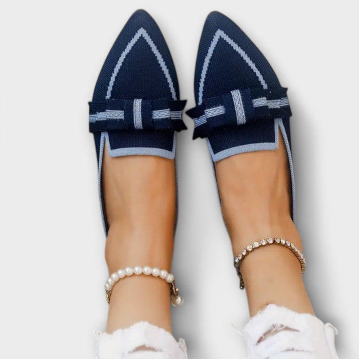 Ballerines pour femmes avec design noué