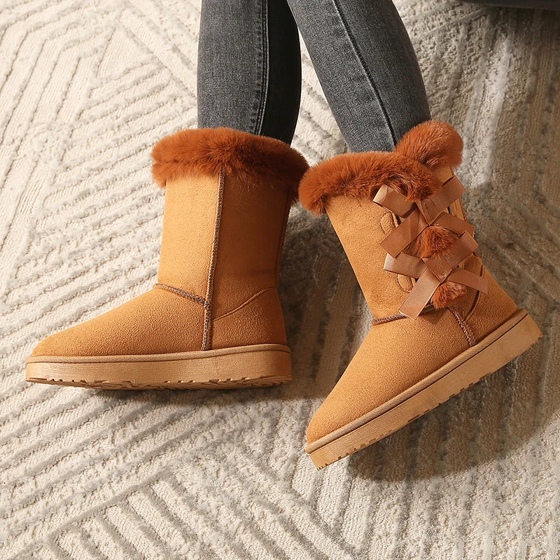 Bella | Bottines papillon en daim