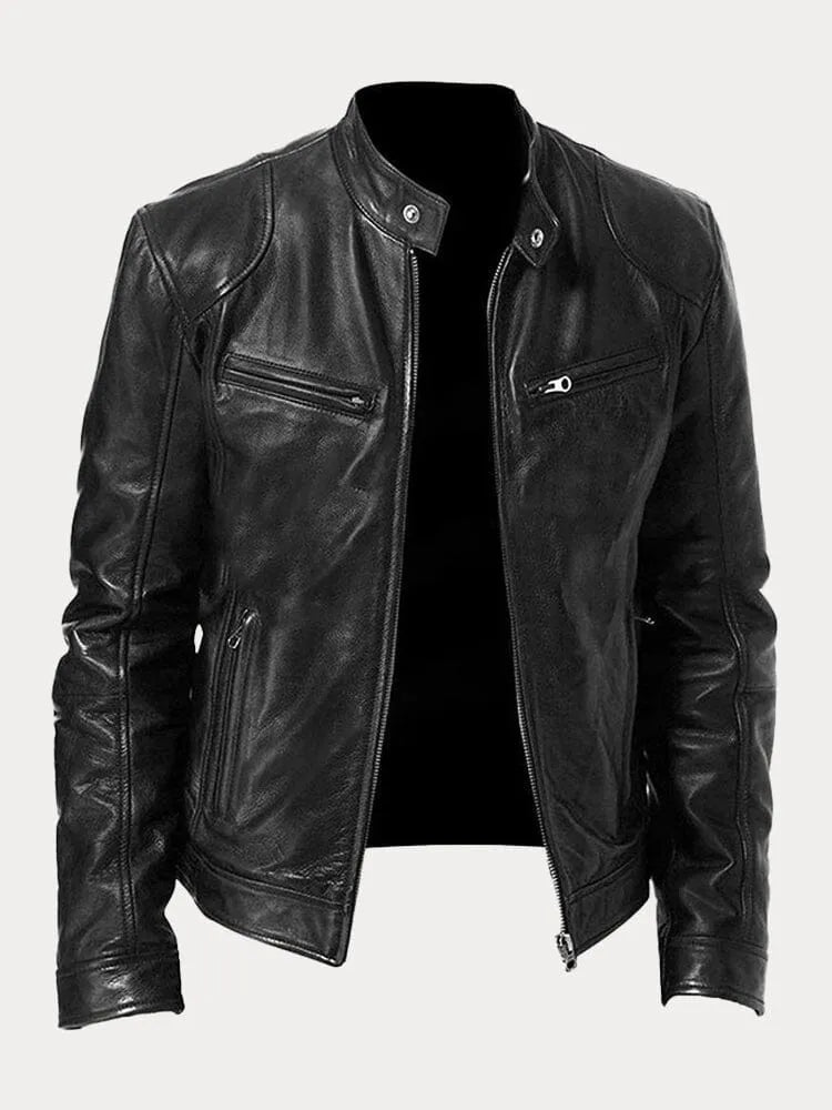 MIKE™ | VESTE EN CUIR CASUAL