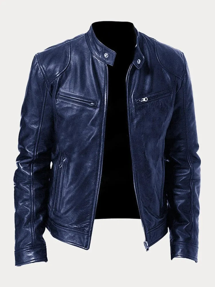 MIKE™ | VESTE EN CUIR CASUAL