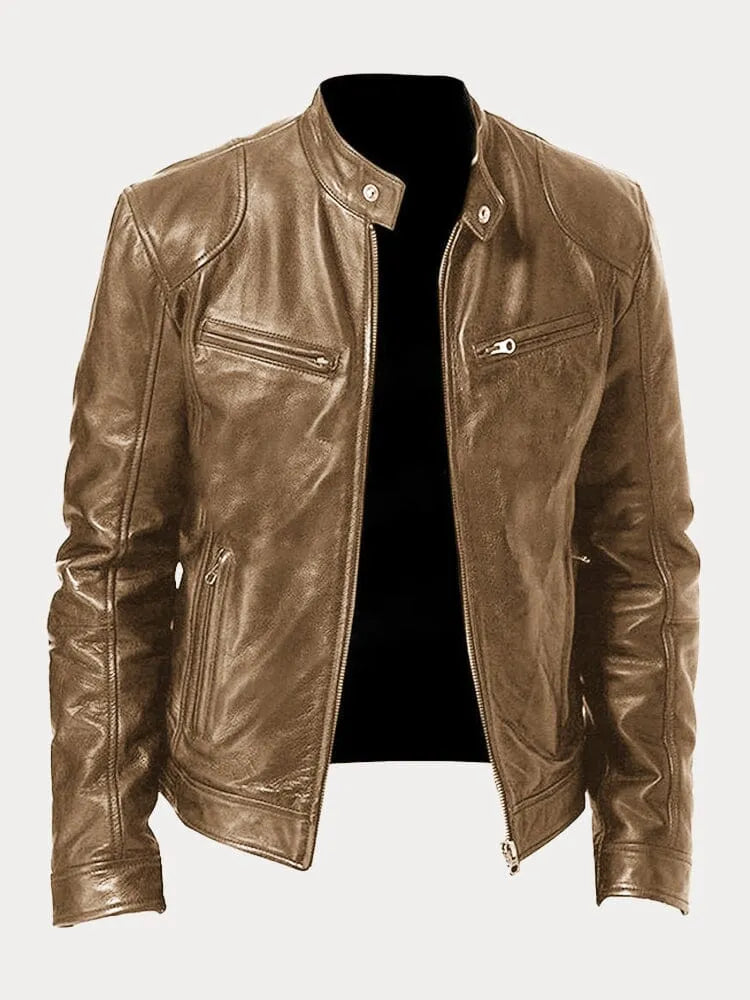 MIKE™ | VESTE EN CUIR CASUAL