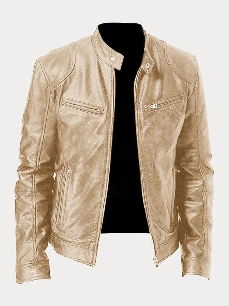 MIKE™ | VESTE EN CUIR CASUAL