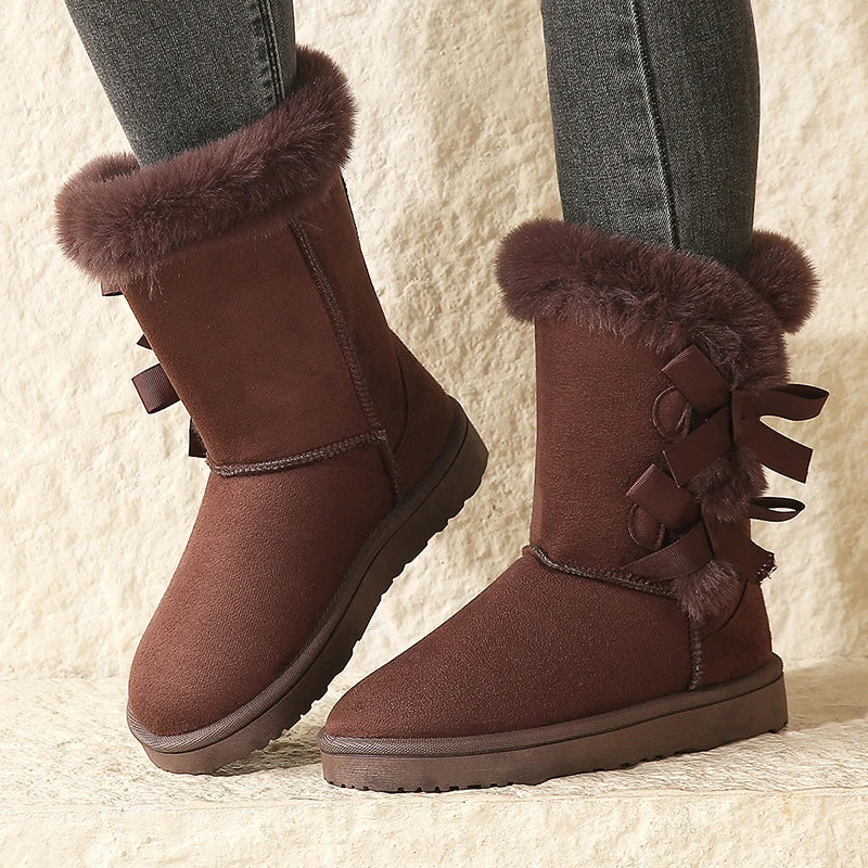 Bella | Bottines papillon en daim