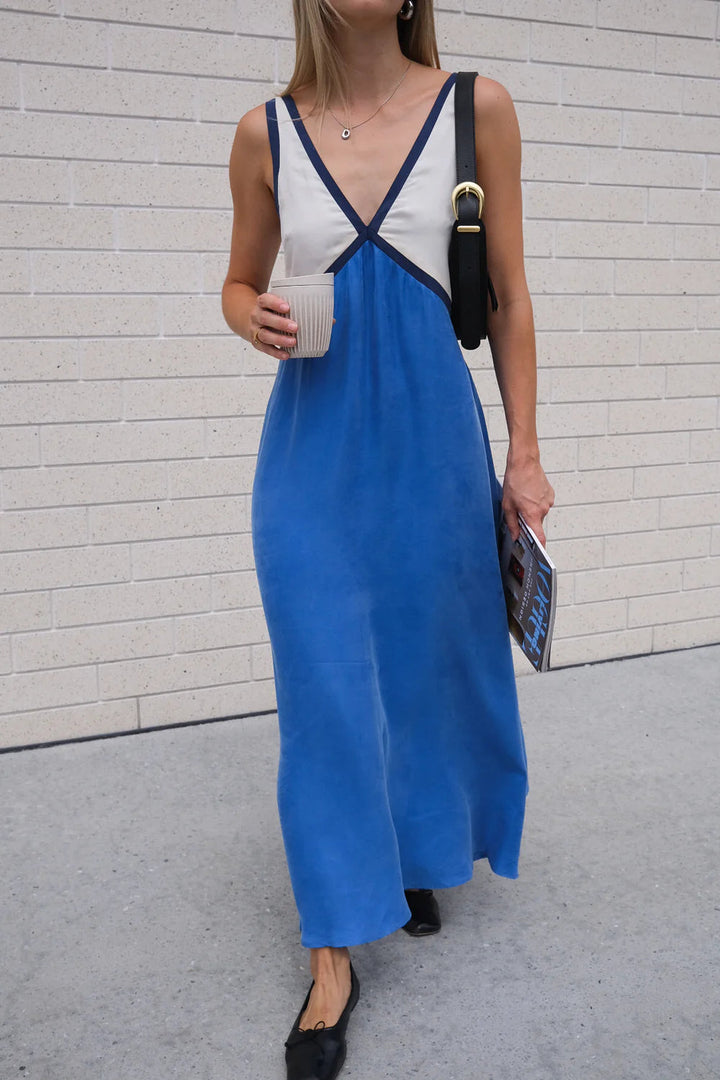 Jacky – Robe longue légère à col en V
