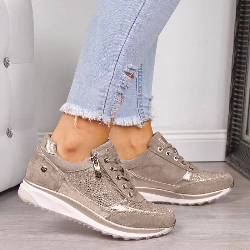 BIRGITTA – BASKETS ORTHOPÉDIQUES AVEC FERMETURE ÉCLAIR