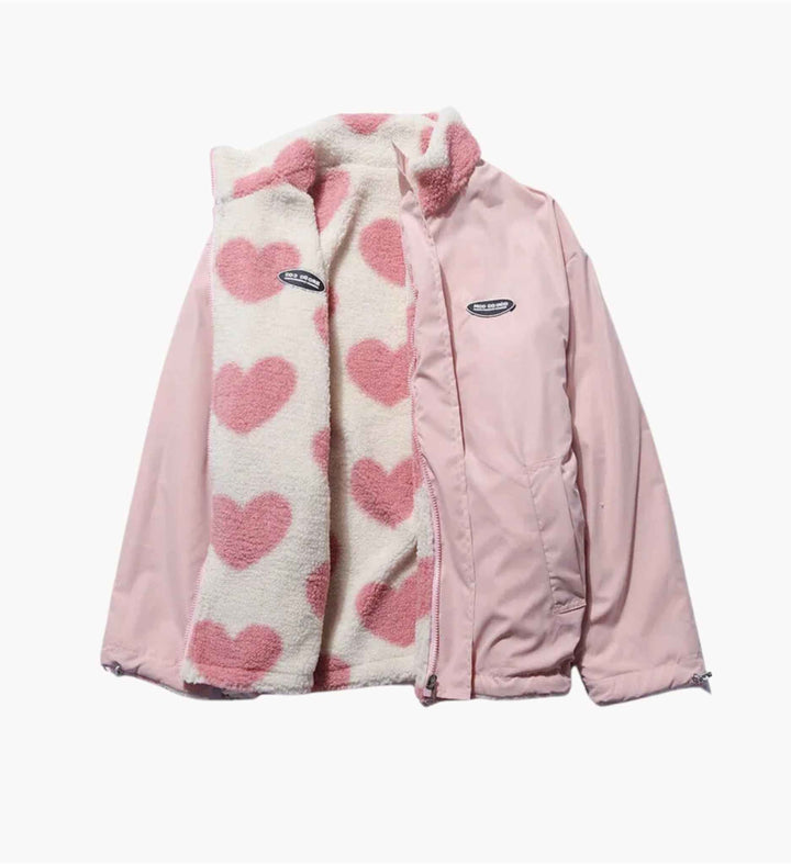Ava | Manteau double face en forme de cœur