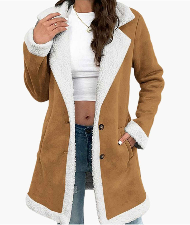 Amelia | Manteau avec doublure en sherpa
