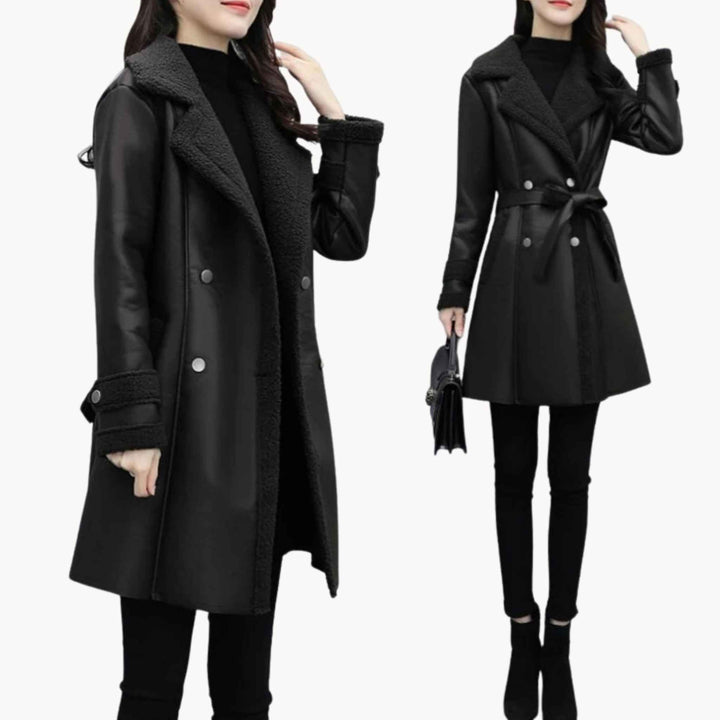 Sophie | Manteau en cuir douillet