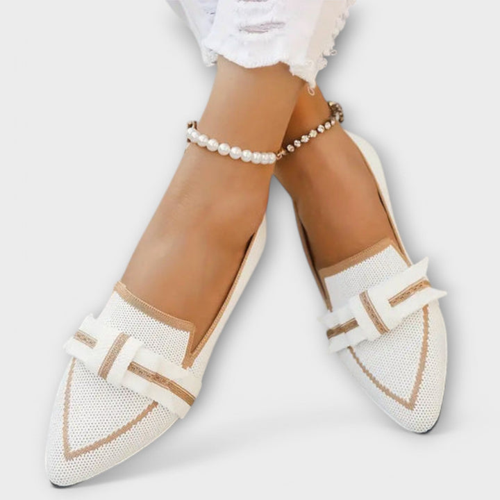 Ballerines pour femmes avec design noué
