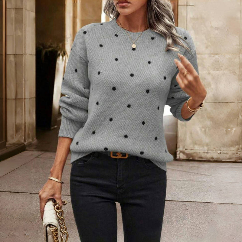 Petra | Pull à pois chic