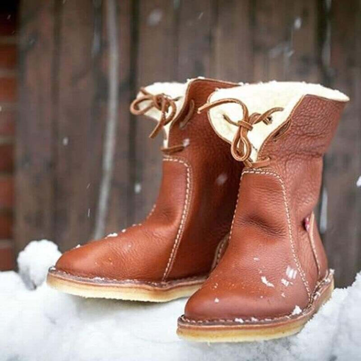 FAUSTINE | Bottes d'hiver douillettes doublées en shearling