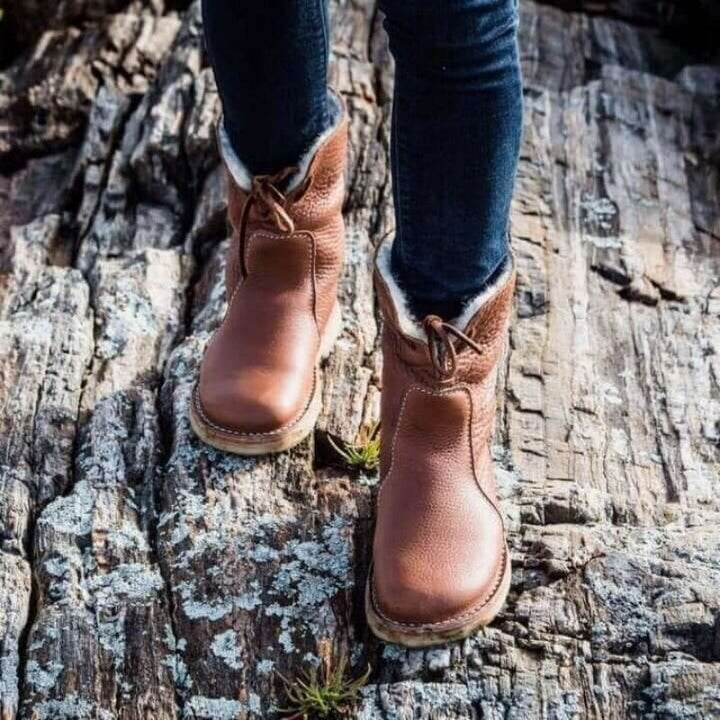 FAUSTINE | Bottes d'hiver douillettes doublées en shearling