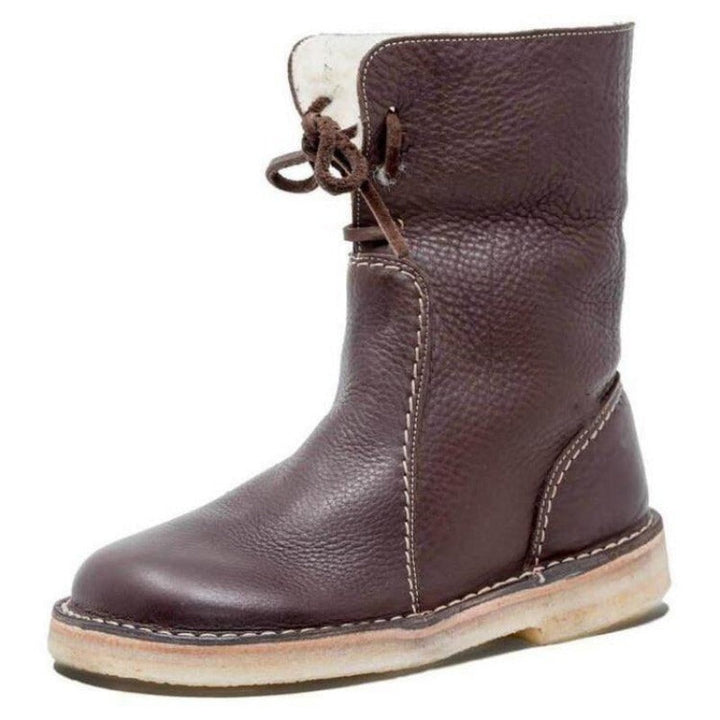 FAUSTINE | Bottes d'hiver douillettes doublées en shearling
