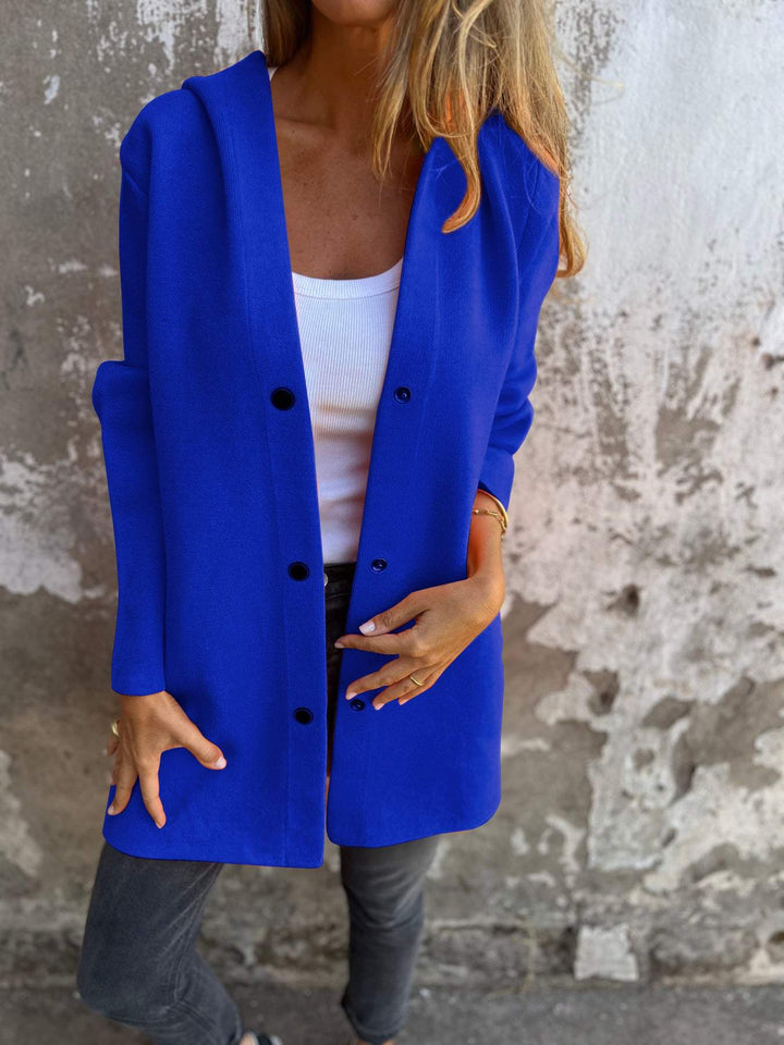 Jacqueline | Veste Décontractée avec Capuche et Boutons